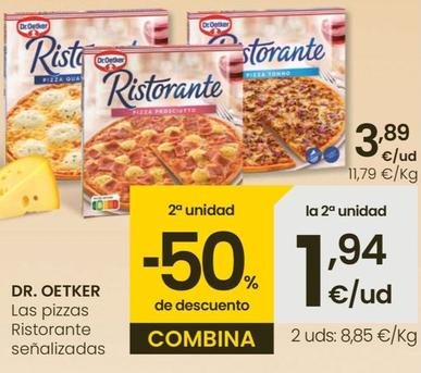Oferta de Dr Oetker - Las Pizzas Ristorante Señalizadas por 3,89€ en Eroski