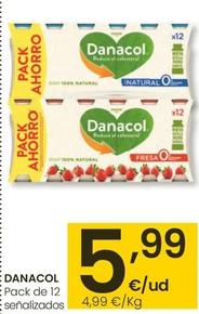 Oferta de Danacol - Pack De 12 Señalizados por 5,99€ en Eroski