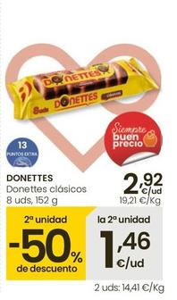 Oferta de Donettes - Donettes Clasicos por 2,92€ en Eroski