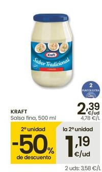 Oferta de Kraft - Salsa Fina por 2,39€ en Eroski