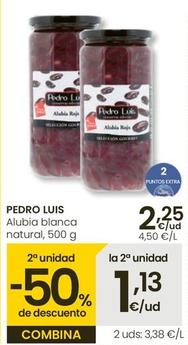 Oferta de Pedro Luís - Alubia Blanca Natural por 2,25€ en Eroski