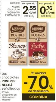 Oferta de Nestlé - Chocolate Negro Para Postre por 2,55€ en Eroski