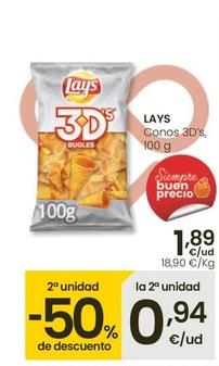 Oferta de Lay's - Conos 3D's por 1,89€ en Eroski