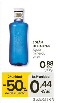 Oferta de Solán De Cabras - Agua Mineral por 0,88€ en Eroski