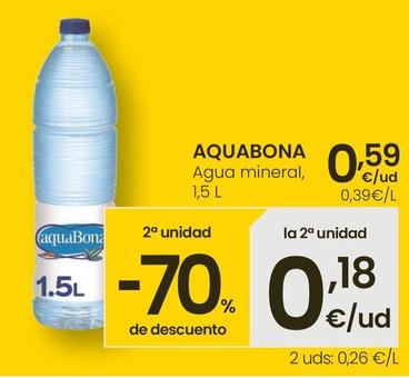 Oferta de Aquabona - Agua Mineral por 0,59€ en Eroski