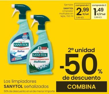 Oferta de Sanytol - Limpiador Multiusos Sin Lejia por 2,99€ en Eroski