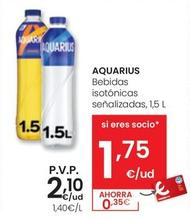 Oferta de Aquarius - Bebidas Isotónicas Señalizadas por 2,1€ en Eroski