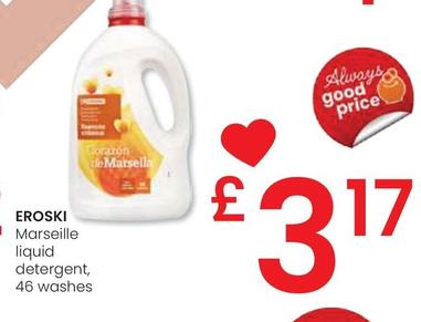 Oferta de Eroski - Marseille Liquid Detergent por 3,17€ en Eroski