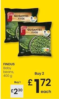 Oferta de Findus - Baby Beans por 2,3€ en Eroski