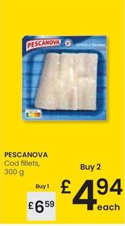 Oferta de Pescanova - Cod Fillets por 6,59€ en Eroski