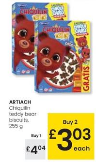 Oferta de Artiach - Chiquilín Teddy Bear Biscuits por 4,04€ en Eroski
