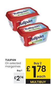 Oferta de Tulipán - On Selected Margarines por 2,74€ en Eroski