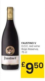 Oferta de Faustino - D.o.c. Red Wine Rioja Reserva por 9,5€ en Eroski