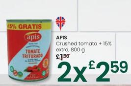 Oferta de Apis - Crushed Tomato +15% Extra por 2,59€ en Eroski