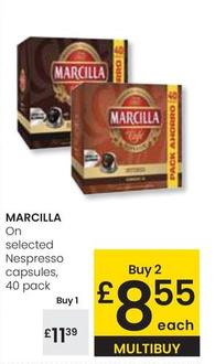 Oferta de Marcilla - On Selected Nespresso Capsules por 11,39€ en Eroski