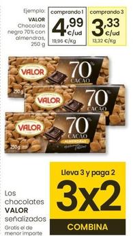 Oferta de Valor - Chocolate Negra 70% Con Almendras  por 4,99€ en Eroski