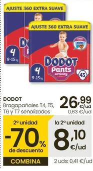 Oferta de Dodot - Bragapañales por 26,99€ en Eroski