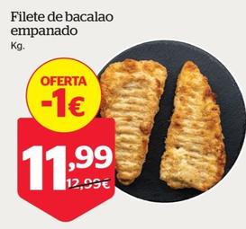 Oferta de Filete Bacalao Empanado por 11,99€ en La Sirena