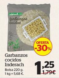 Oferta de Inderach - Garbanzos Cocidos por 1,25€ en La Sirena