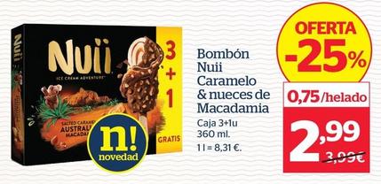 Oferta de Nuii - Bombón Caramelo Nueces Macadamia   en La Sirena