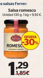 Oferta de Ferrer - Salasa Romesco por 1,29€ en La Sirena
