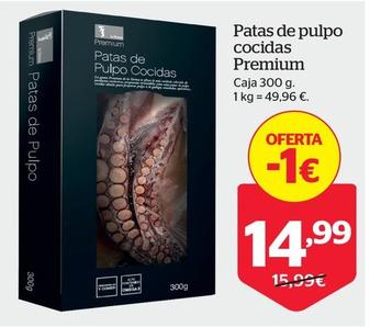Oferta de Patas De Pulpo Cocido Premium por 14,99€ en La Sirena