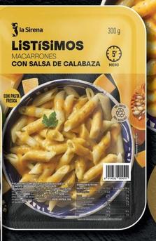 Oferta de Macarrones Con Salsa De Calabaza por 2,49€ en La Sirena