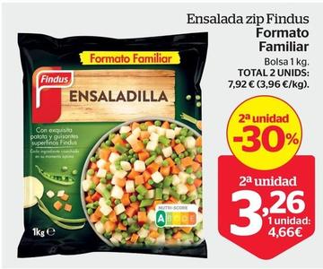 Oferta de Findus - Ensaladilla Bolsa por 4,66€ en La Sirena