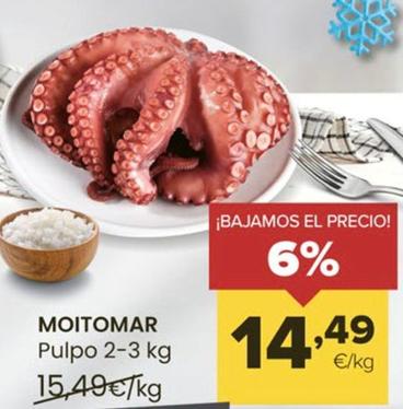 Oferta de Moitomar Pulpo por 14,49€ en Autoservicios Familia