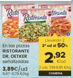 Oferta de Dr Oetker - En Las Pizzas Ristorante por 3,89€ en Autoservicios Familia