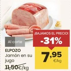 Oferta de Elpozo - Jamon En Su Jugo por 7,95€ en Autoservicios Familia