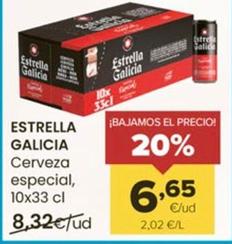 Oferta de Estrella Galicia - Cerveza Especial, 10x por 6,65€ en Autoservicios Familia