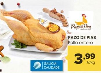 Oferta de Pazo De Pias - Pollo Entero por 3,99€ en Autoservicios Familia