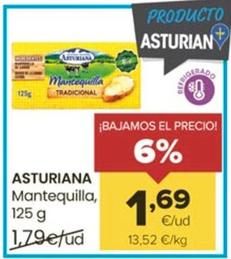 Oferta de Asturiana - Mantequilla por 1,69€ en Autoservicios Familia