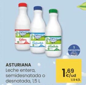 Oferta de Asturiana - Leche Entera por 1,69€ en Eroski