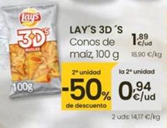 Oferta de Lay's - 3d's Conos De Maíz por 1,89€ en Eroski