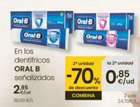 Oferta de Oral B - En Los Dentifricos por 2,85€ en Eroski
