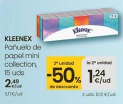 Oferta de Kleenex - Pañuelo De Papel Mini Collection por 2,49€ en Eroski
