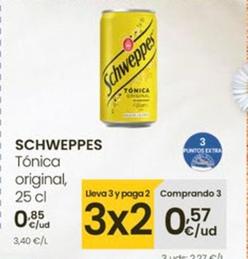 Oferta de Schweppes - Tónica Original por 0,85€ en Eroski
