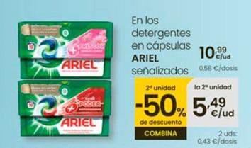 Oferta de Ariel - En Los Detergentes En Capsulas por 10,99€ en Eroski