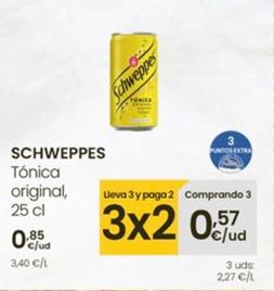Oferta de Schweppes - Tónica por 0,85€ en Eroski
