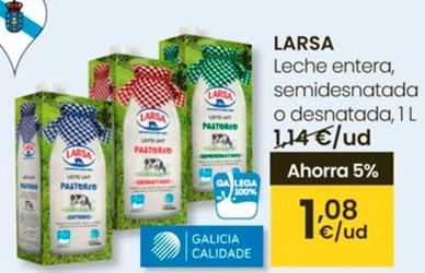 Oferta de Larsa - Leche Entera por 1,08€ en Eroski