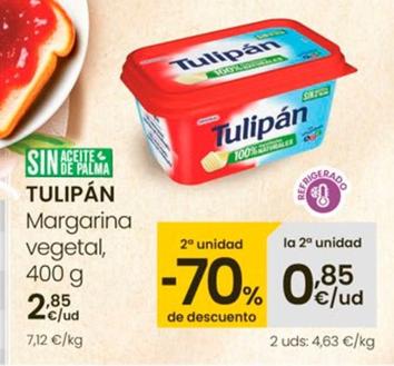 Oferta de Tulipán - Margarina Vegetal por 2,85€ en Eroski