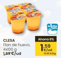 Oferta de Clesa - Flan De Huevo por 1,59€ en Eroski