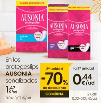 Oferta de Ausonia - En Los Protegeslip por 1,47€ en Eroski
