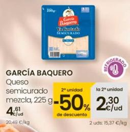 Oferta de García Baquero - Queso Semicurado Mezcla por 4,61€ en Eroski