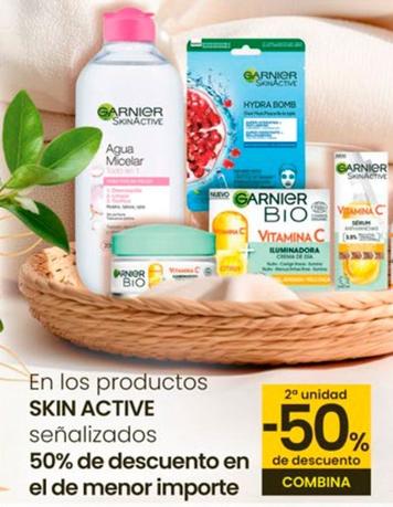 Oferta de En Los Productos Skin Active Señalizados 50% De Descuento en Eroski