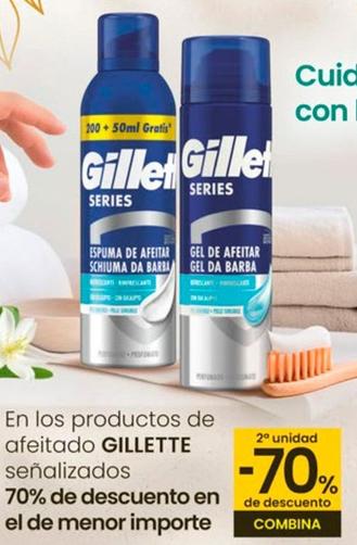 Oferta de Gillette - En Los Productos De Afeitado en Eroski
