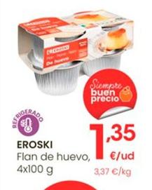 Oferta de Eroski - Flan De Huevo por 1,35€ en Eroski