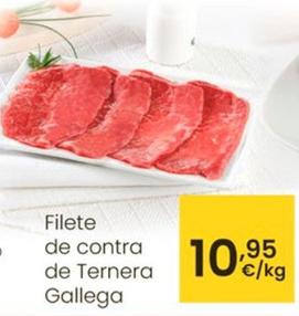 Oferta de Filete De Contra De Ternera Gallega por 10,95€ en Eroski